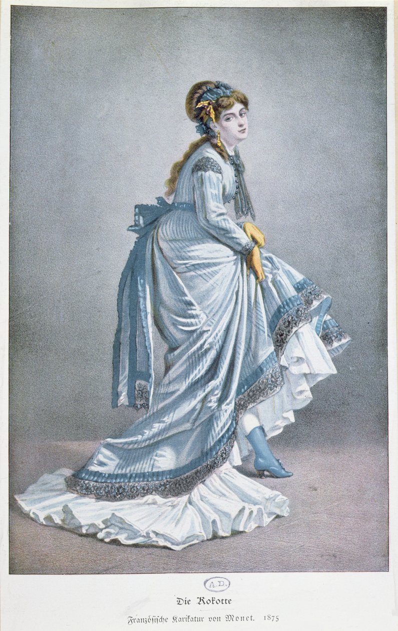 "Die Kokotte", 1875 tekijältä Claude Monet