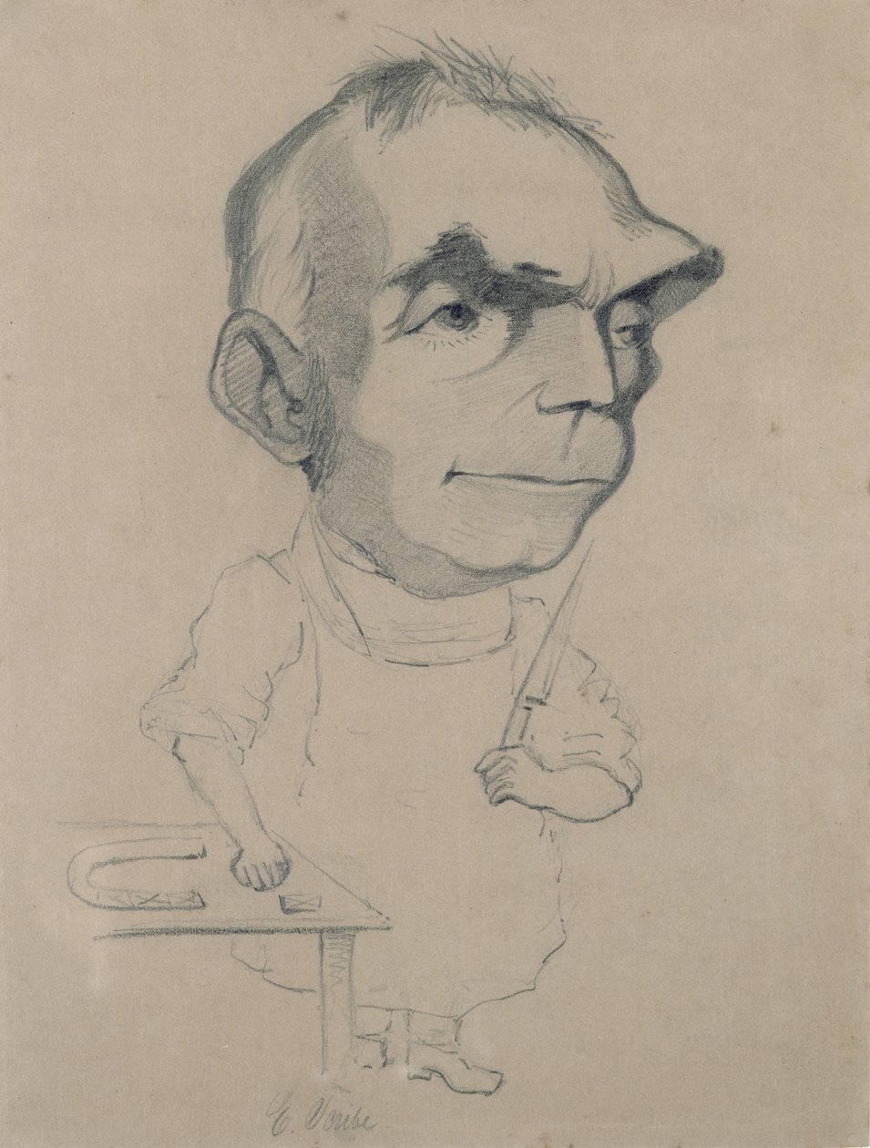 Eugene Scribe (1791-1861) Nadarin valokuvasta tekijältä Claude Monet