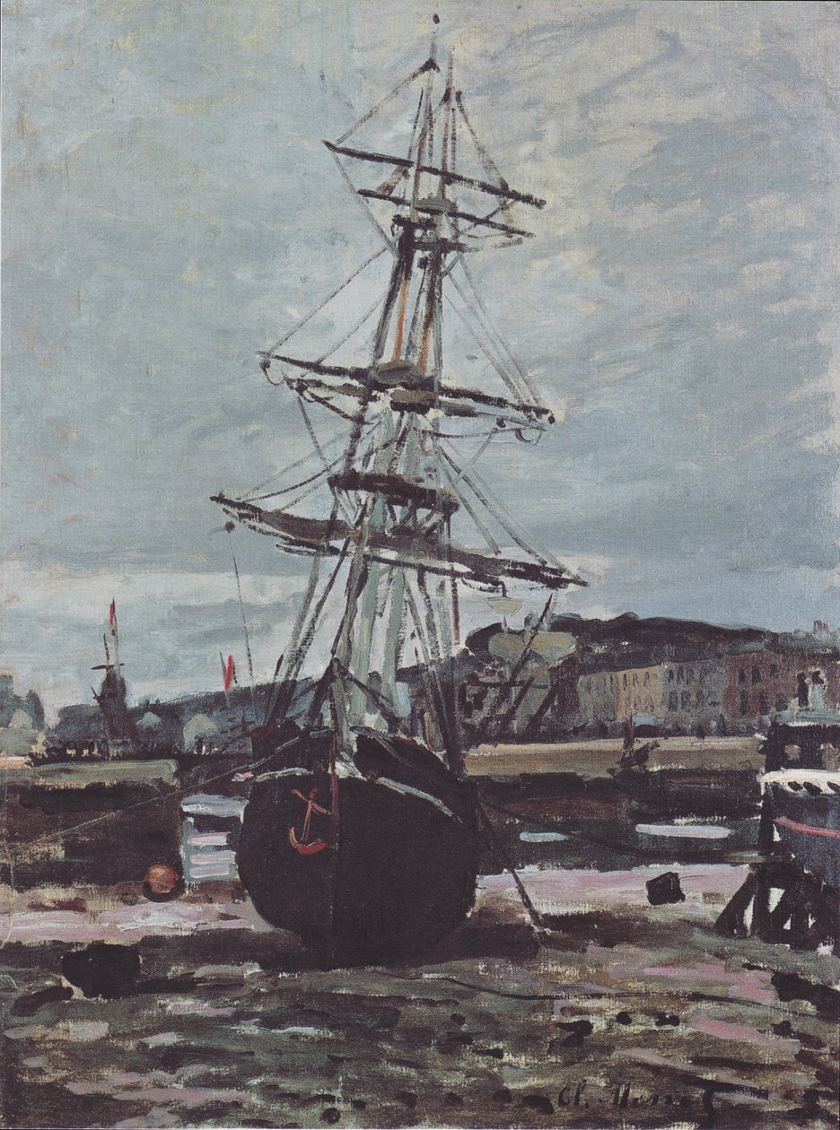 Strandedetes -vene Fécampissa tekijältä Claude Monet