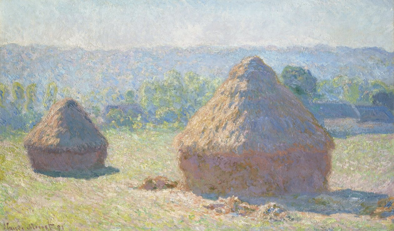Heinänipat, kesän loppu tekijältä Claude Monet
