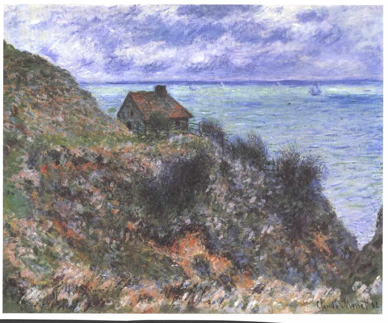 Hütte des Zollwächters bei Pourville tekijältä Claude Monet
