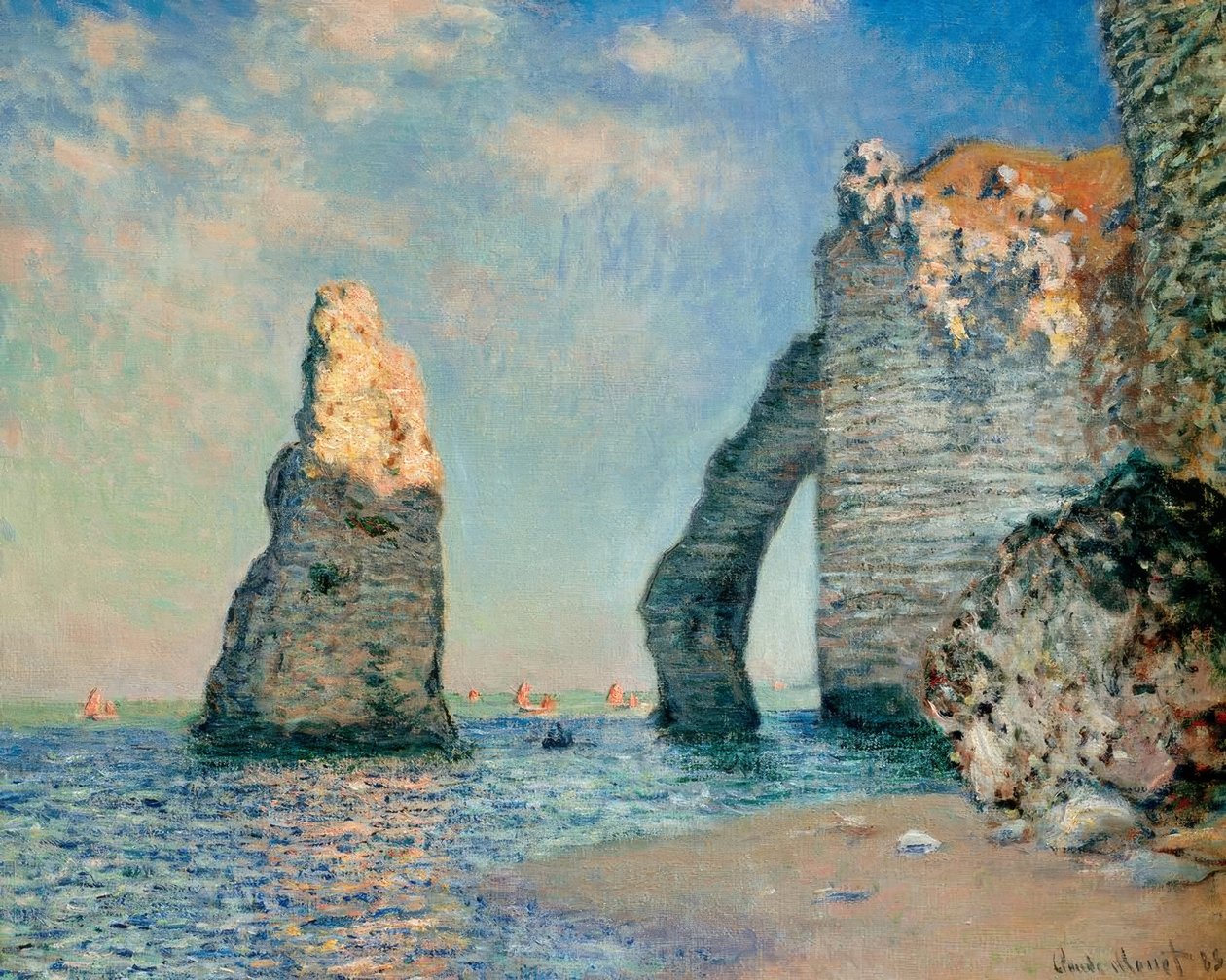 L’Aiguille et la Falaise d’Aval (Die Nadel und die Falaise tekijältä Claude Monet