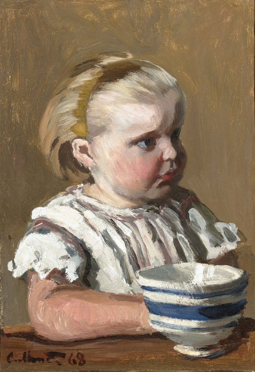 LEnfant a la tasse, Jean Monetin muotokuva tekijältä Claude Monet