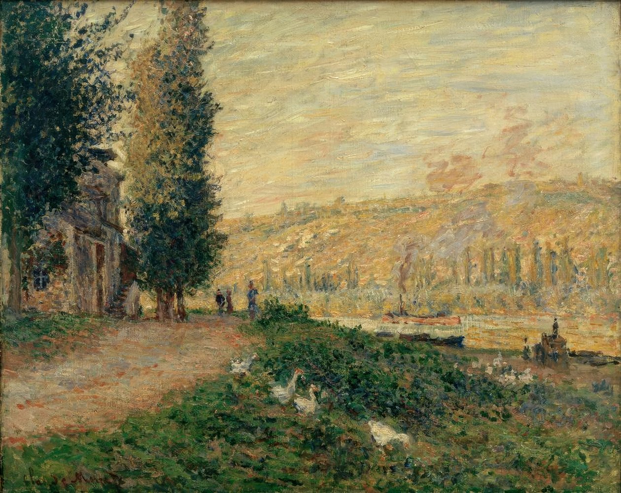 La Berge à Lavacourt tekijältä Claude Monet