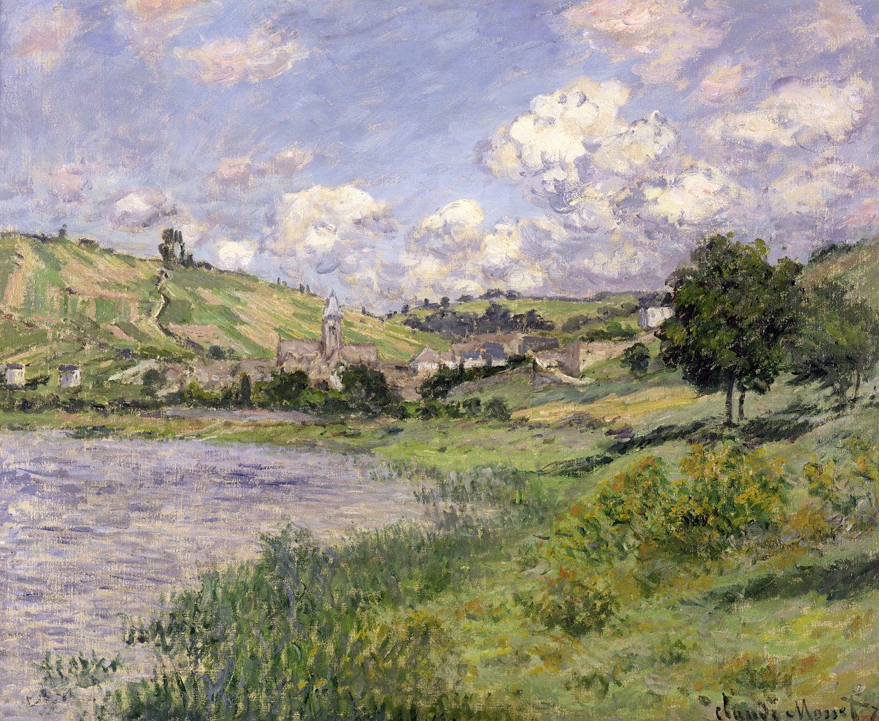 Maisema, Vetheuil, 1879 tekijältä Claude Monet