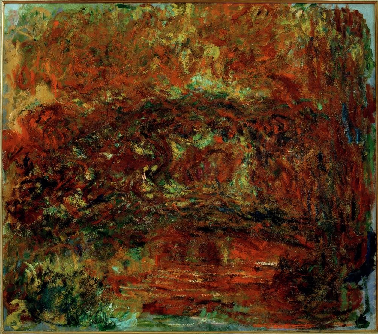 Le Pont japonais (Die japanische Brücke) tekijältä Claude Monet