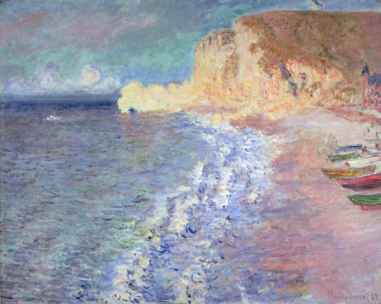 Aamu Etretatissa, 1883 tekijältä Claude Monet