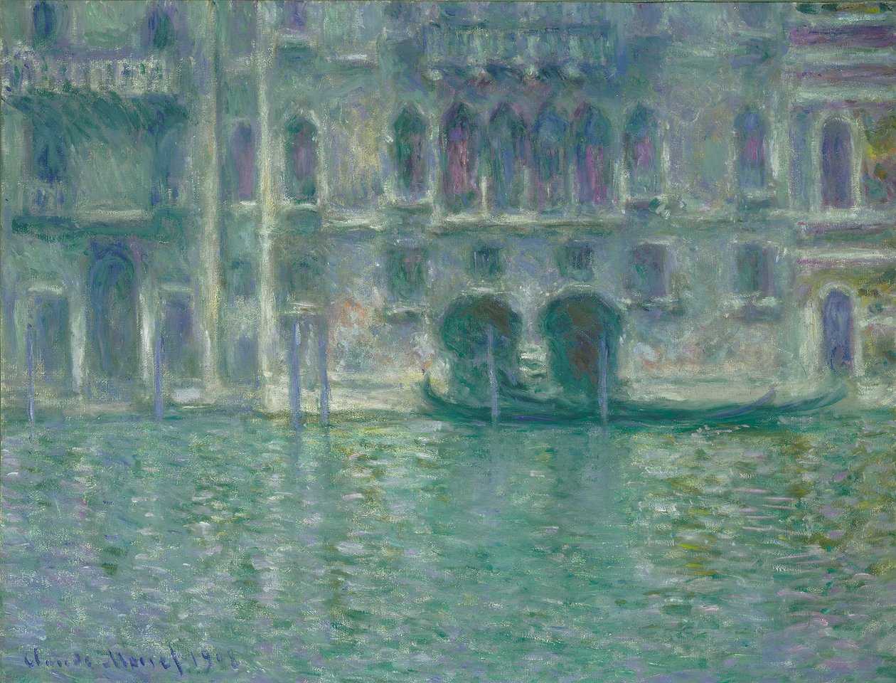 Palazzo da Mula, Venetsia, 1908 tekijältä Claude Monet