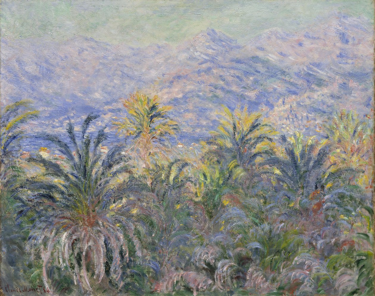 Palmuja Bordigherassa tekijältä Claude Monet