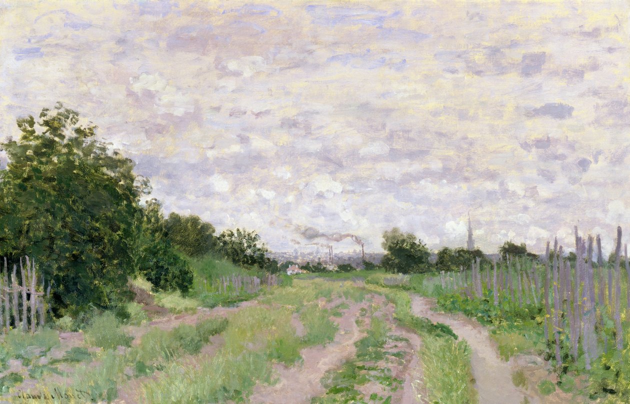 Polku viiniköynnösten läpi, Argenteuil, 1872 tekijältä Claude Monet