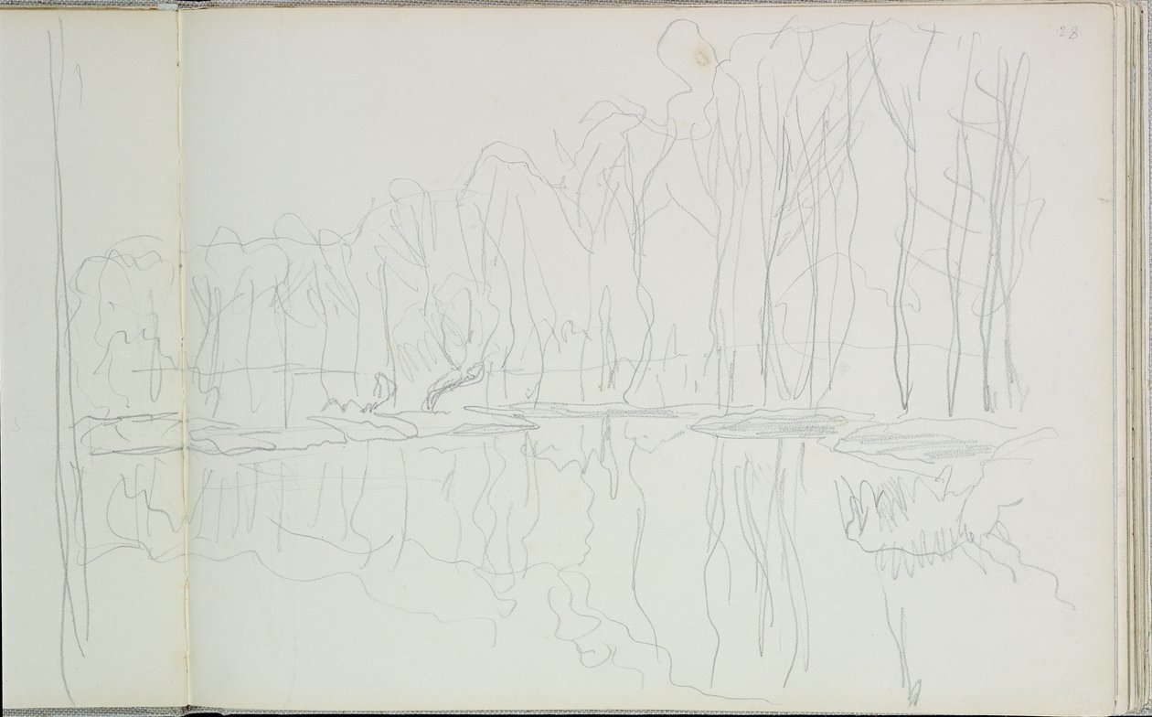 Poppelipuut Epte-joella tekijältä Claude Monet