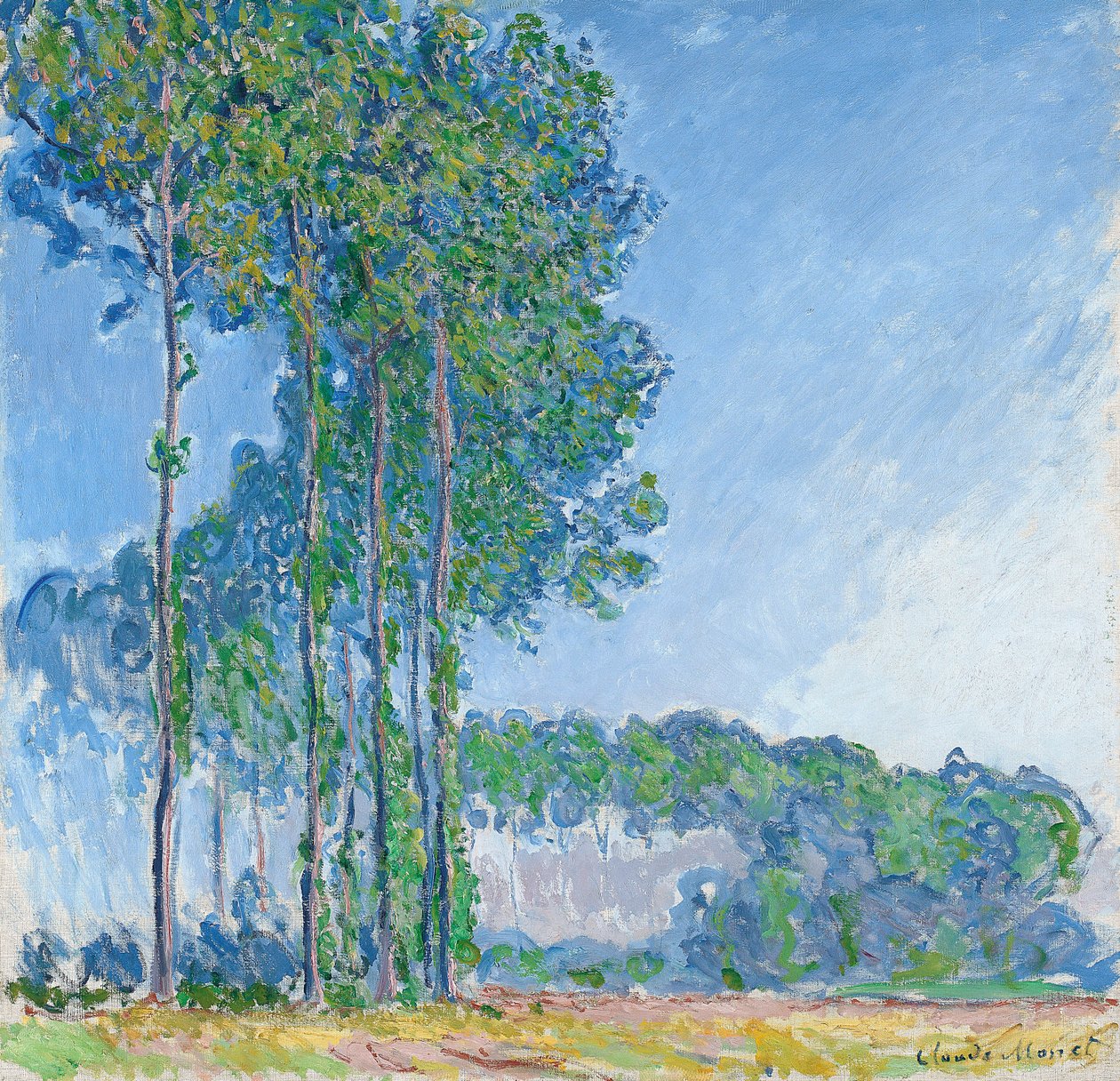Poppelit, 1891 tekijältä Claude Monet