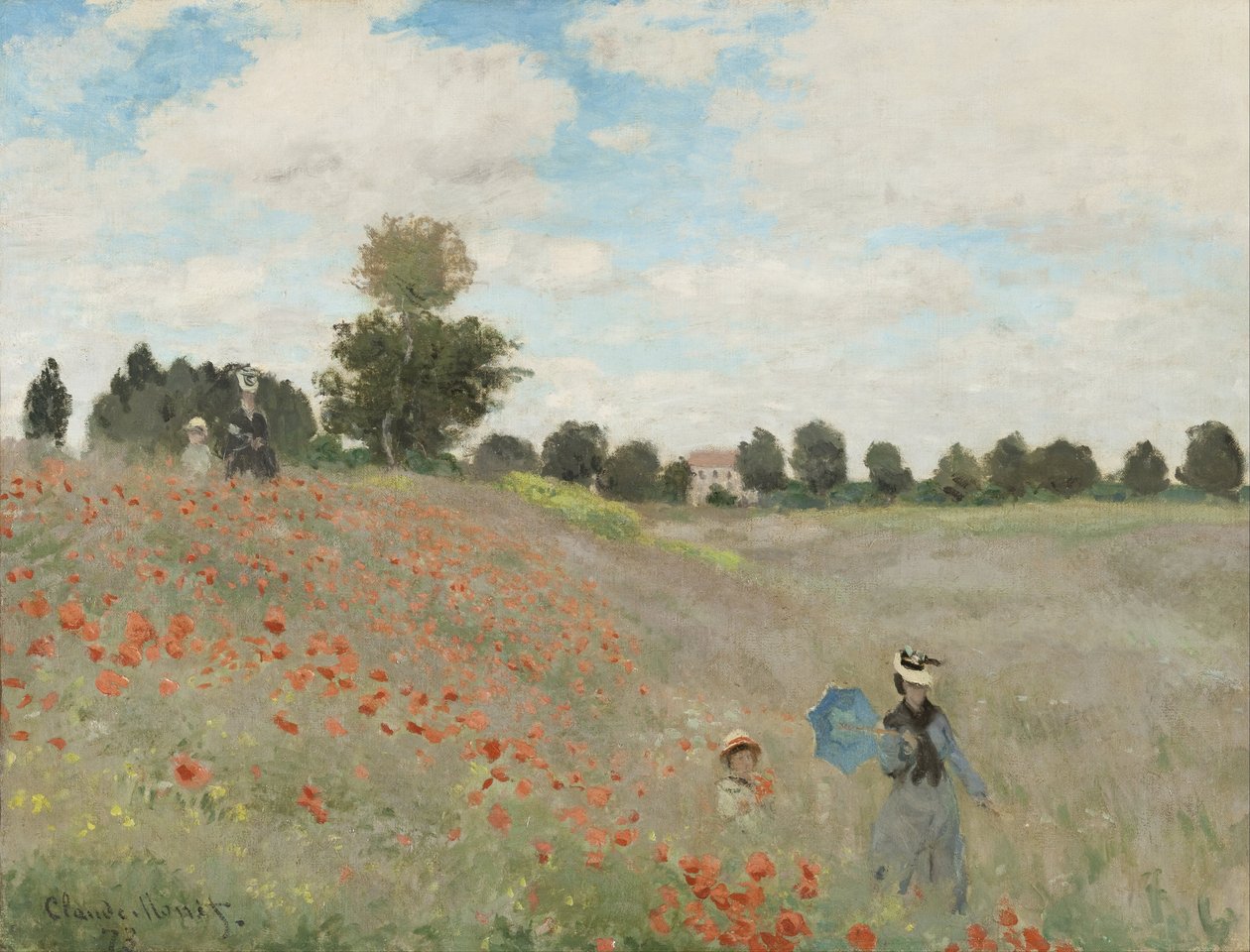 Poppy Field tekijältä Claude Monet