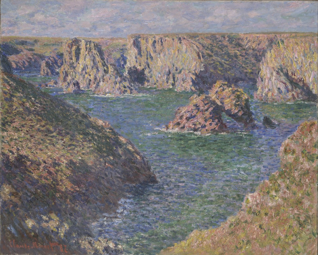 Port-Domois, Belle-Isle, 1887 tekijältä Claude Monet