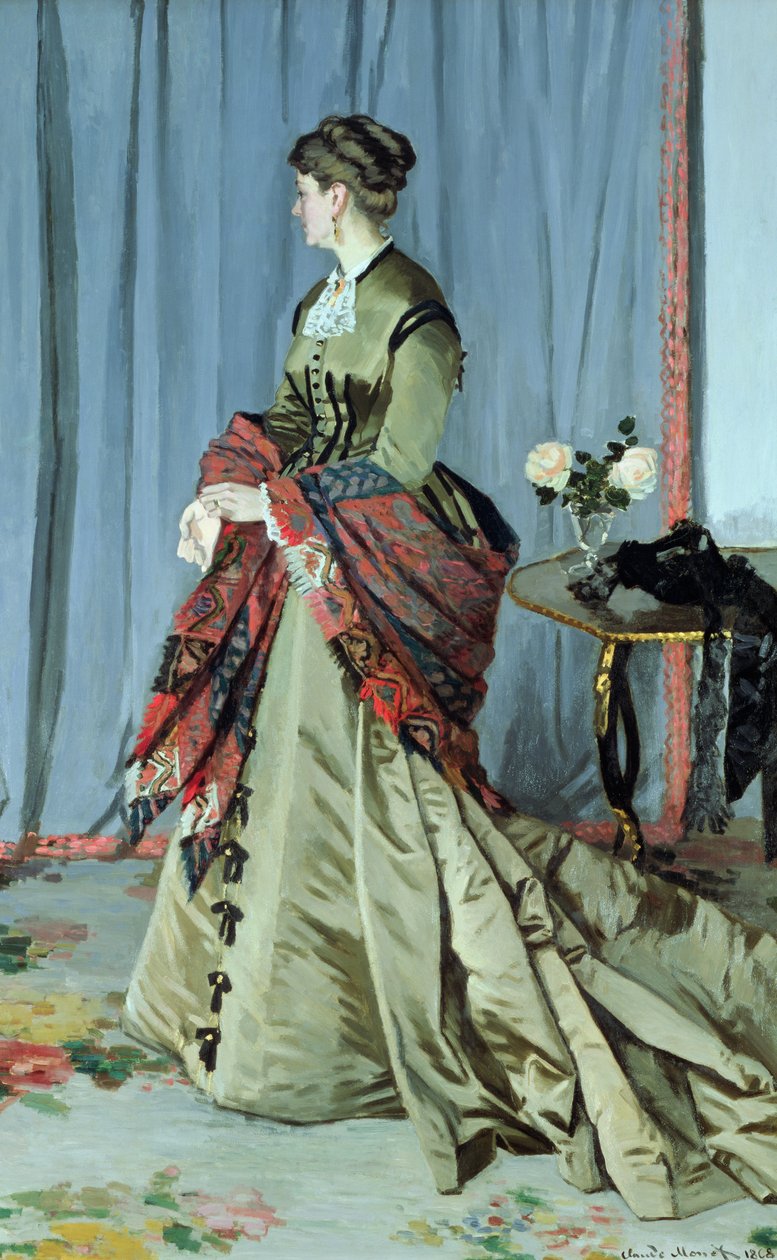 Madame Louis Joachim Gaudibertin muotokuva, 1868 tekijältä Claude Monet