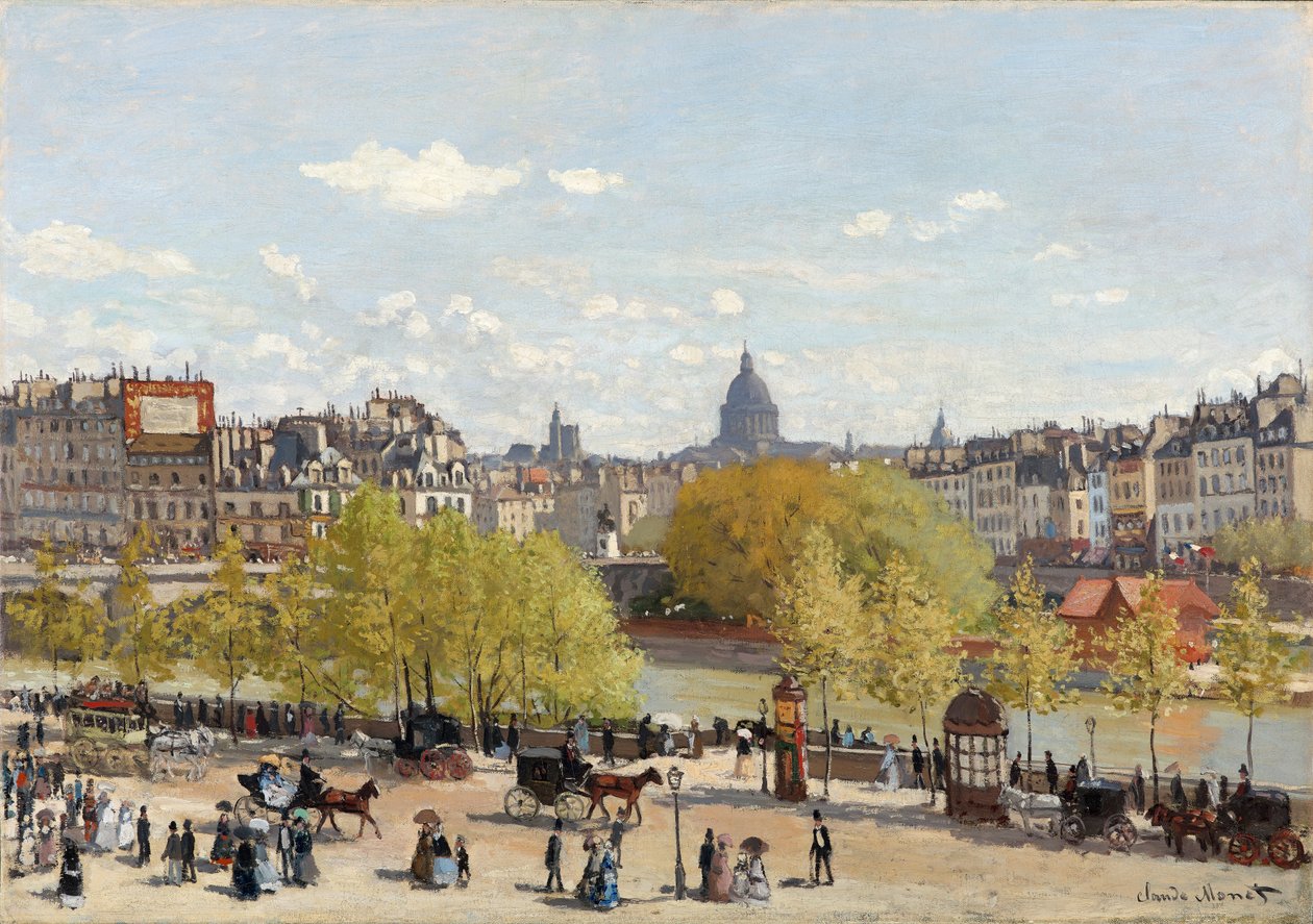 Quai du Louvre, Pariisi, 1866-67. tekijältä Claude Monet