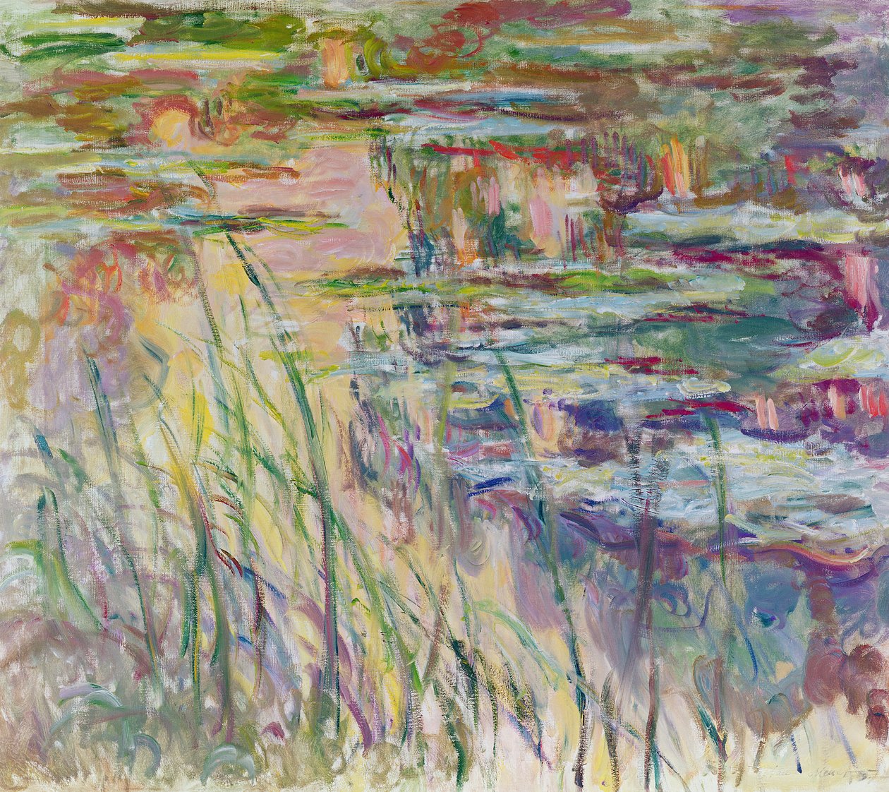 Reflections on the Water, 1917 tekijältä Claude Monet