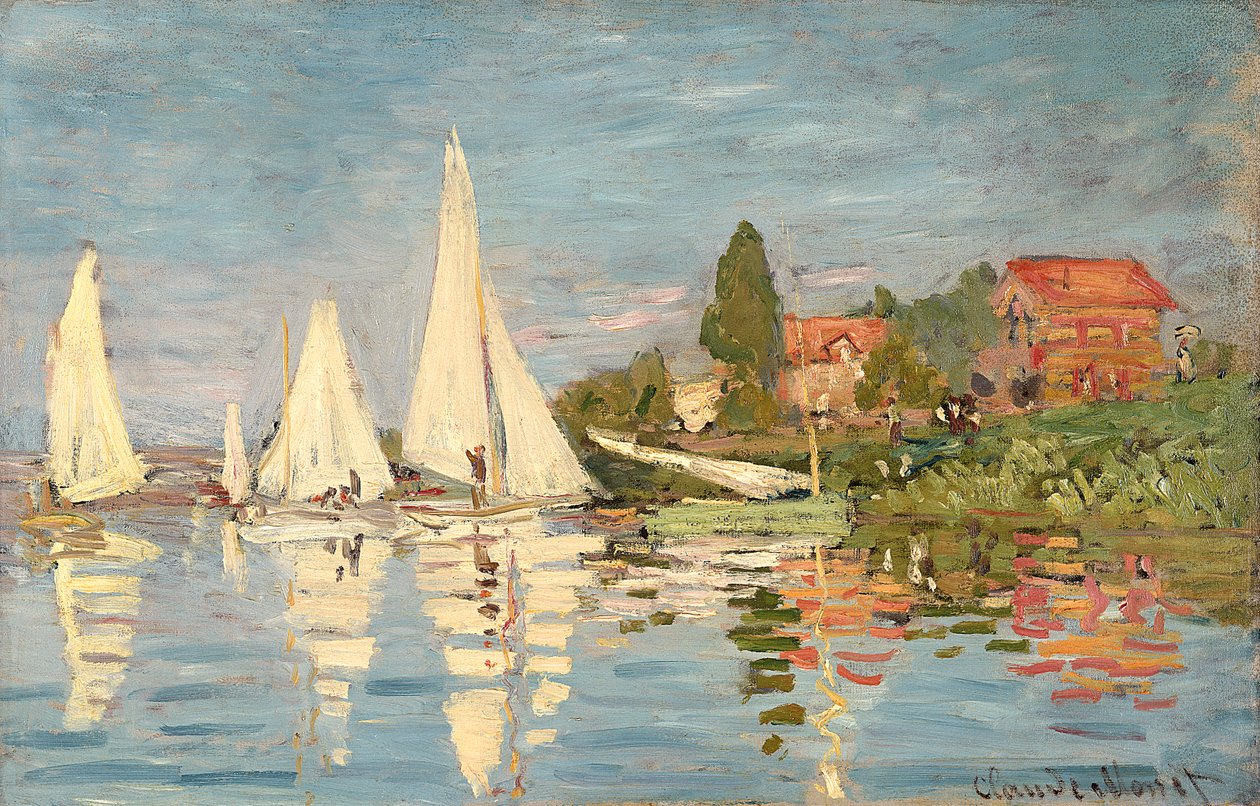 Regatta Argenteuilissa, noin 1872 tekijältä Claude Monet