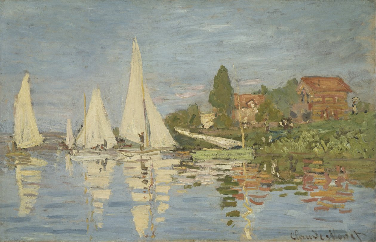 Regatat Argenteuilissa tekijältä Claude Monet