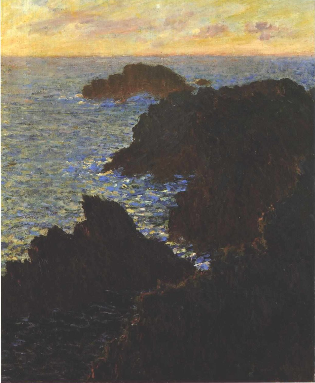 Kalliot Belle-Islessa, Port-Domois tekijältä Claude Monet