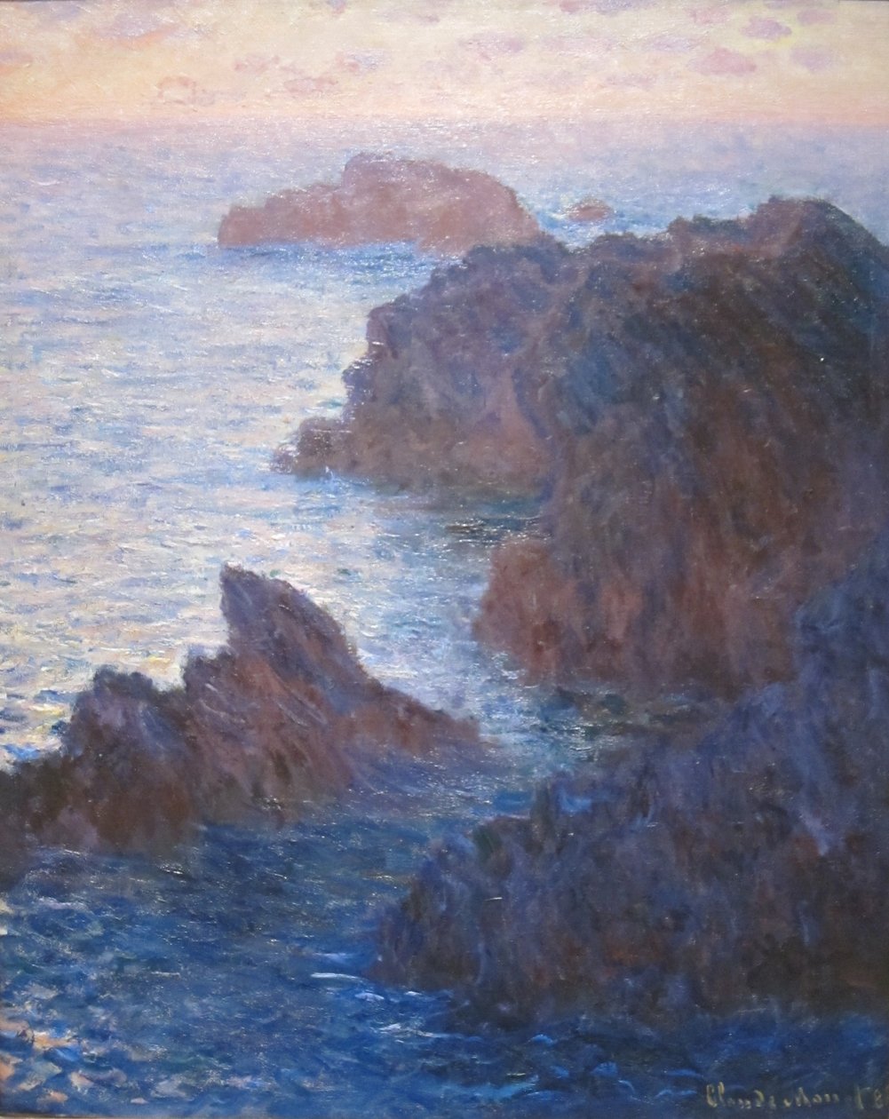 Rocks at Belle-ile, Port-domois tekijältä Claude Monet