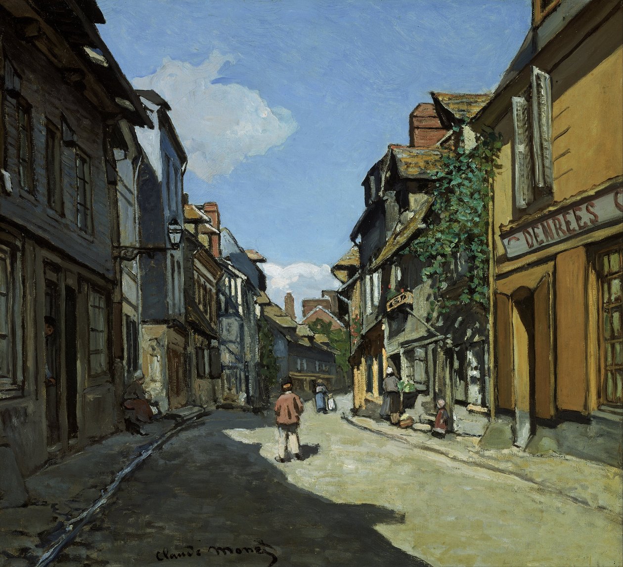 Rue de la Bavole, Honfleur tekijältä Claude Monet