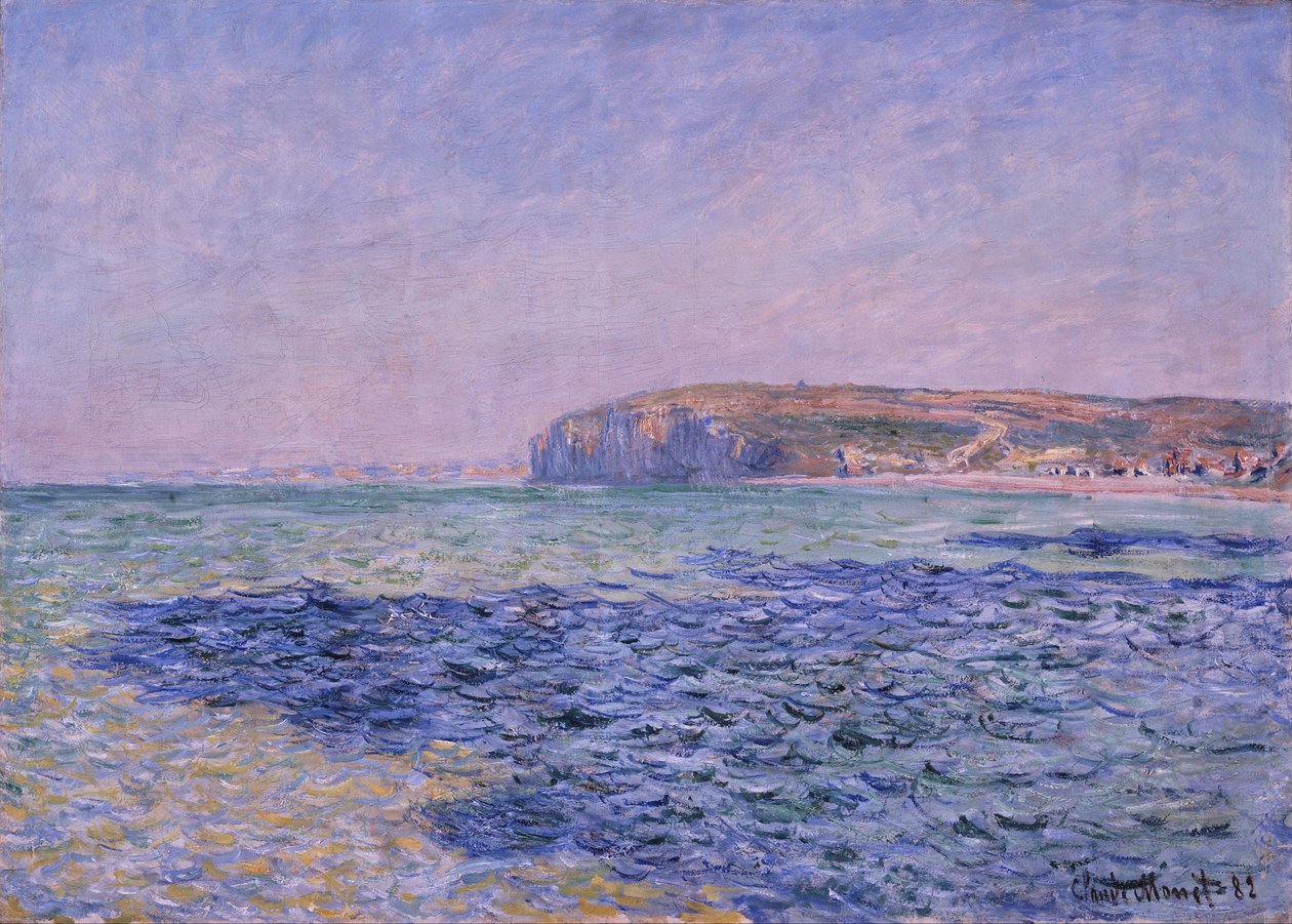 Varjoja merellä. Kalliot Pourvillessä tekijältä Claude Monet