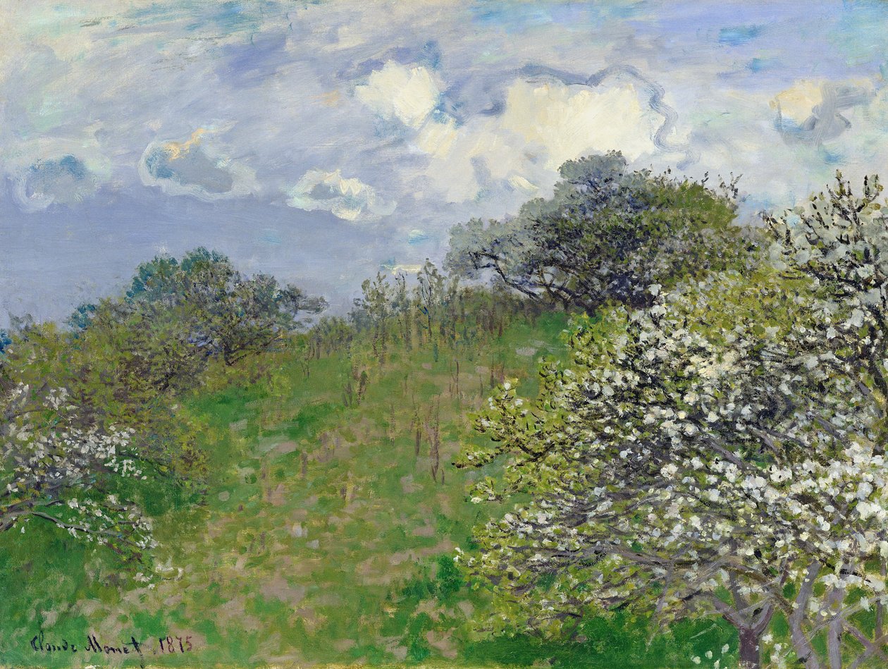 kevät, 1875 tekijältä Claude Monet