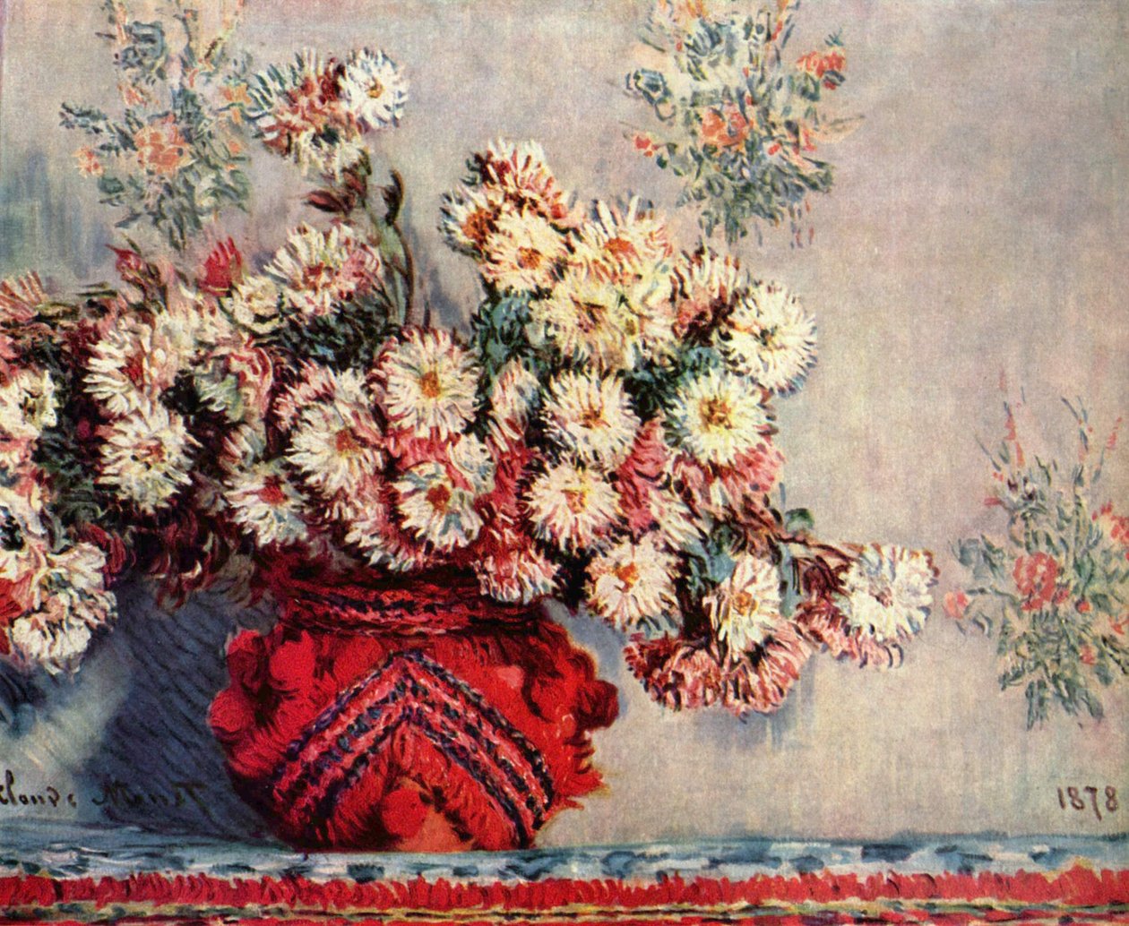 Stilleben mit Chrysanthemen tekijältä Claude Monet