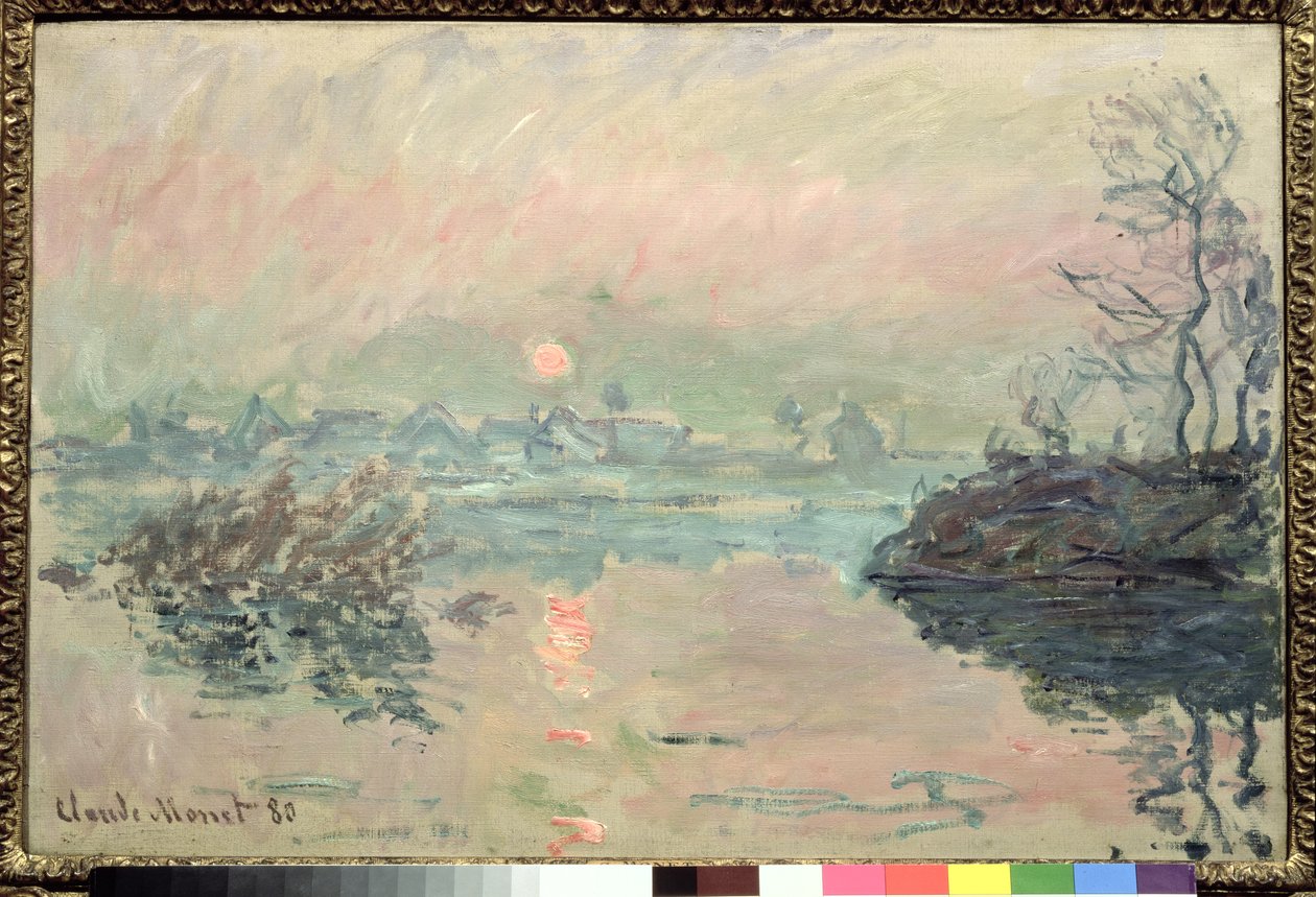 Auringonlasku, 1880 tekijältä Claude Monet