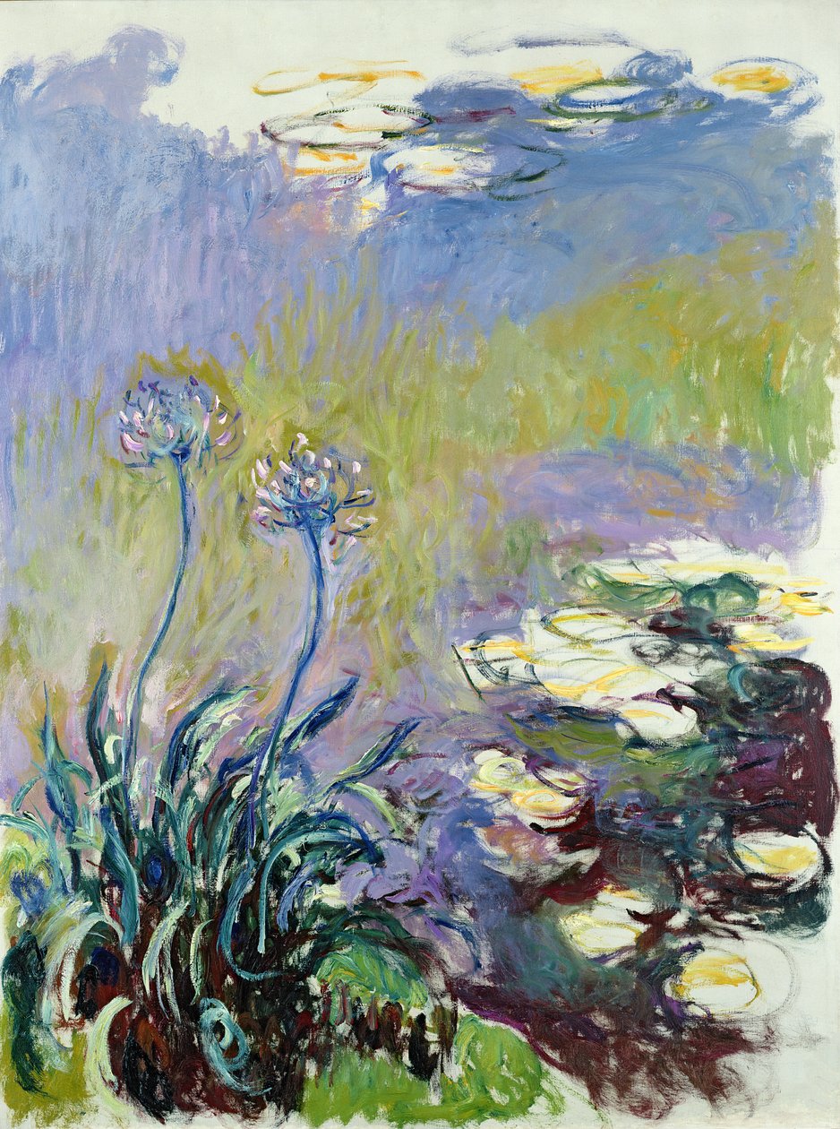 Agapanthus, 1914-17 tekijältä Claude Monet