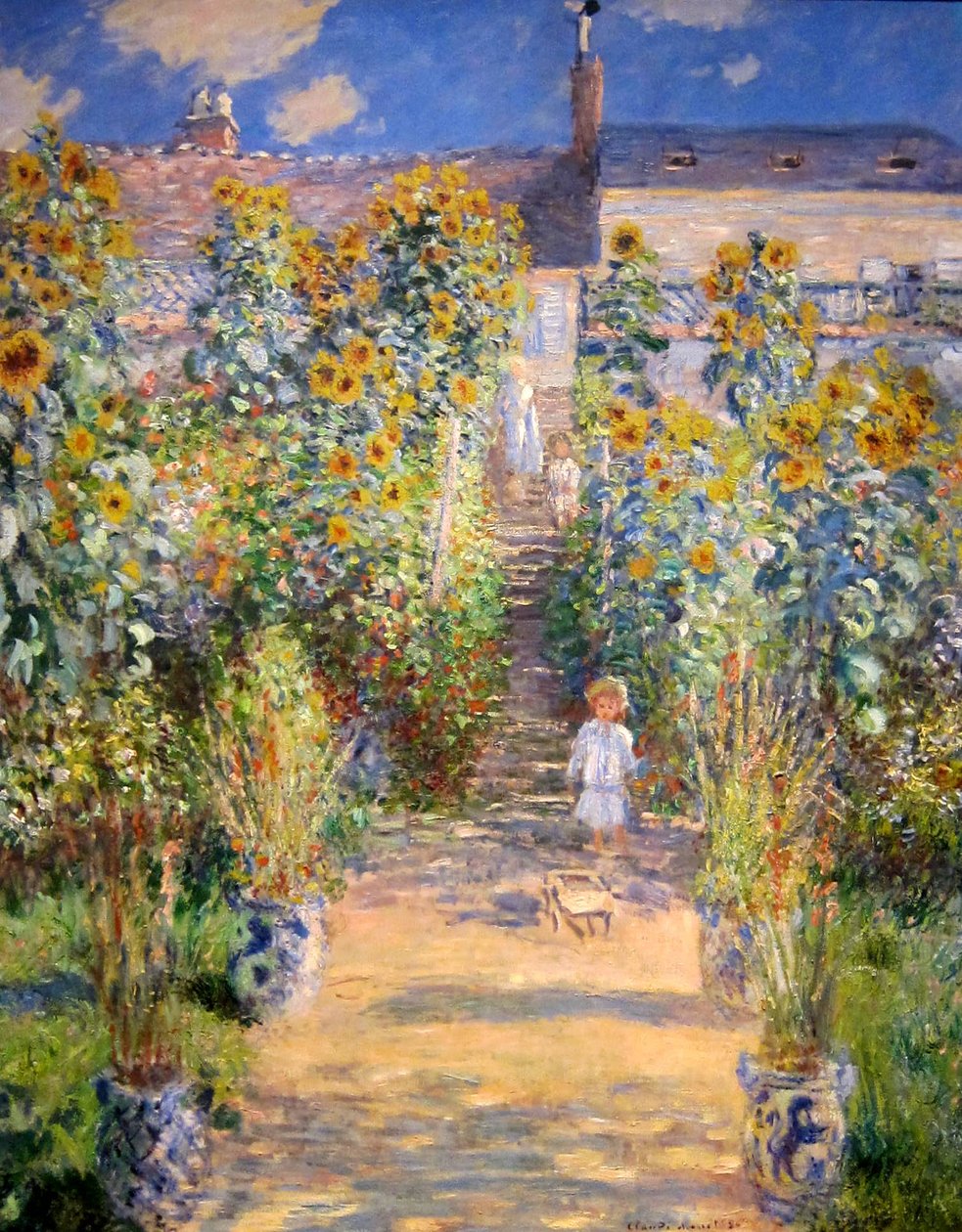 Taiteilijoiden puutarha Vétheuilissa tekijältä Claude Monet