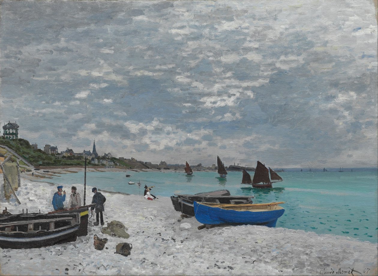 Sainte-Adressen ranta tekijältä Claude Monet