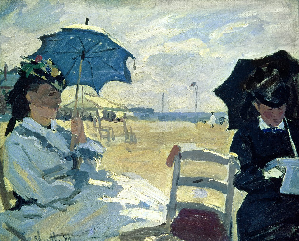 Trouvillen ranta, 1870 tekijältä Claude Monet