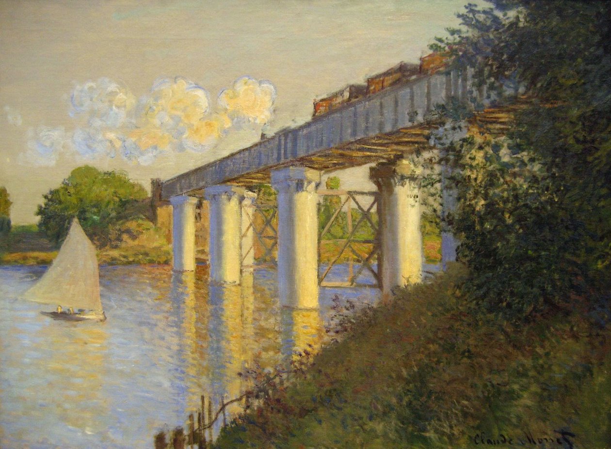 Silta Argenteuilissa tekijältä Claude Monet