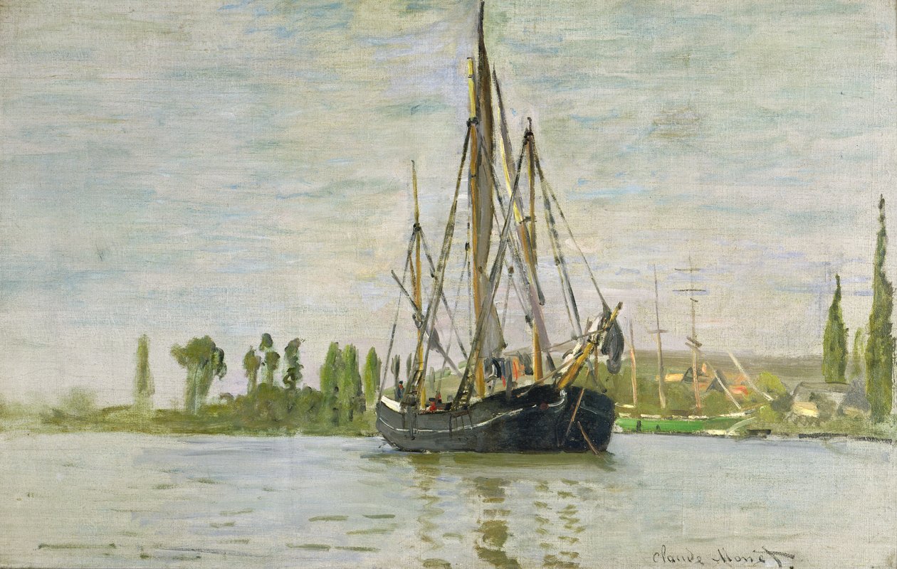 Chasse-Marée Anchorissa, n. 1871-72 tekijältä Claude Monet