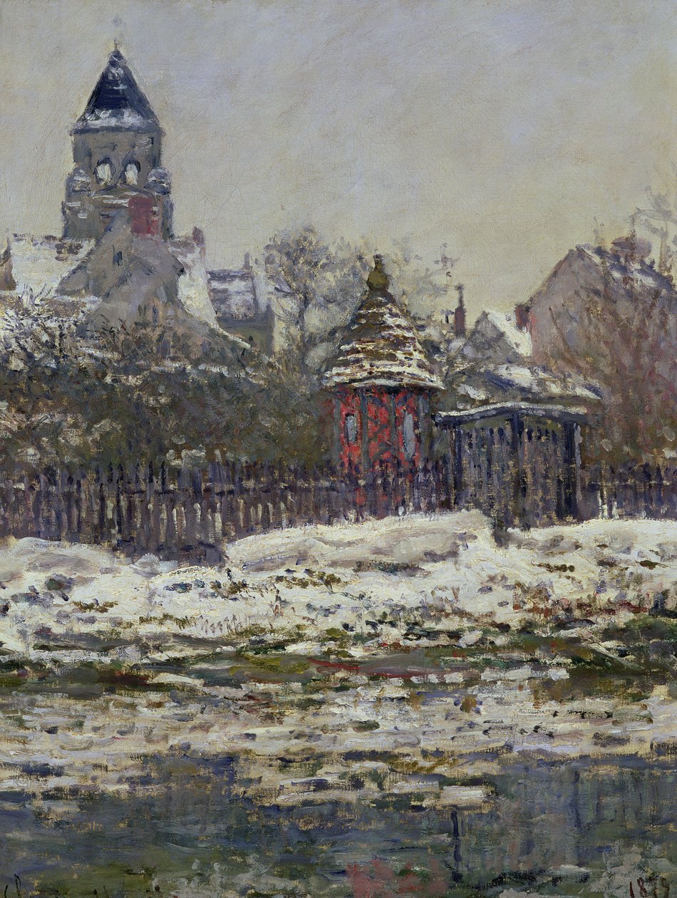 Vetheuilin kirkko, 1879 tekijältä Claude Monet