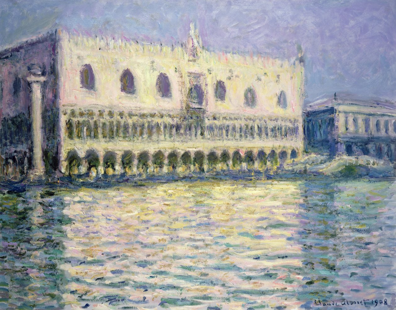Ducal Palace, Venetsia, 1908 tekijältä Claude Monet