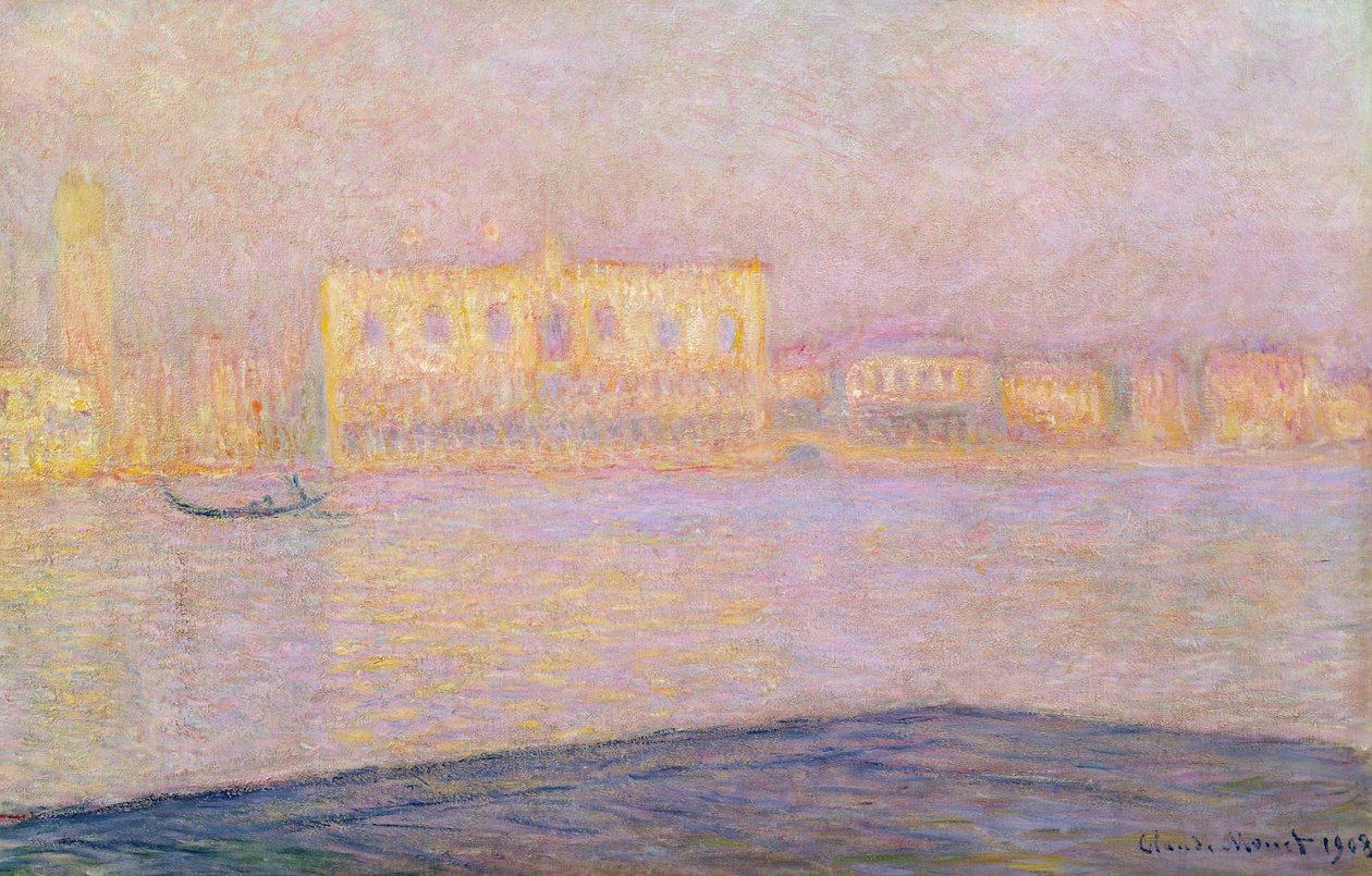 Herttuapalatsi San Giorgiosta, 1908 tekijältä Claude Monet