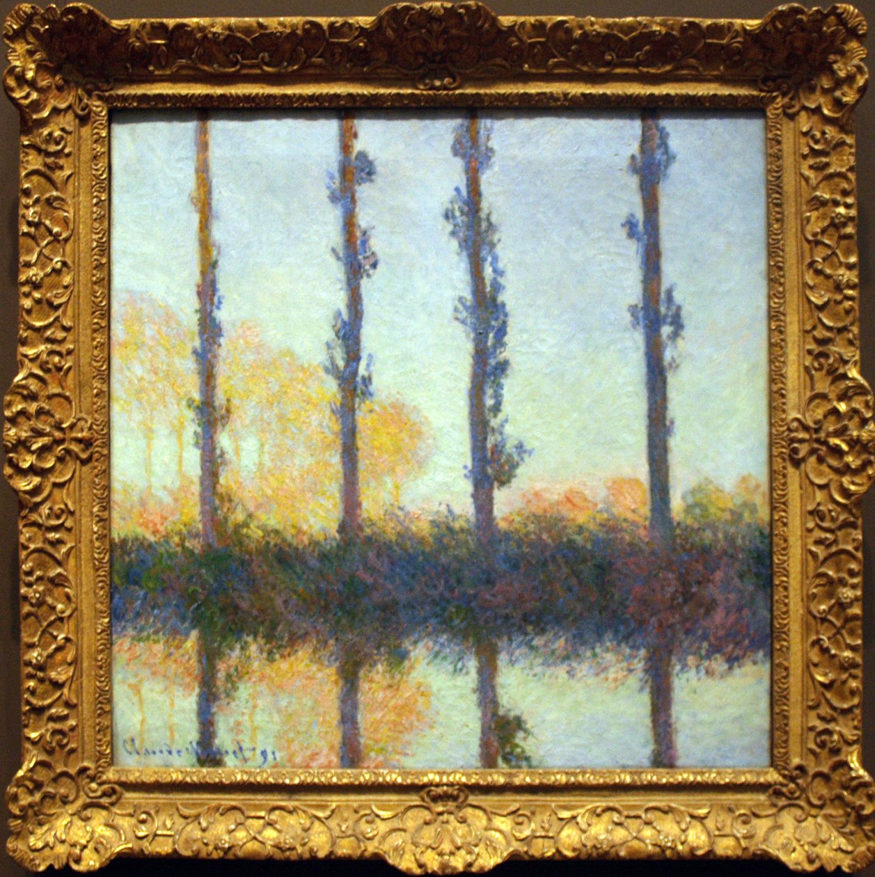 Neljä puuta tekijältä Claude Monet