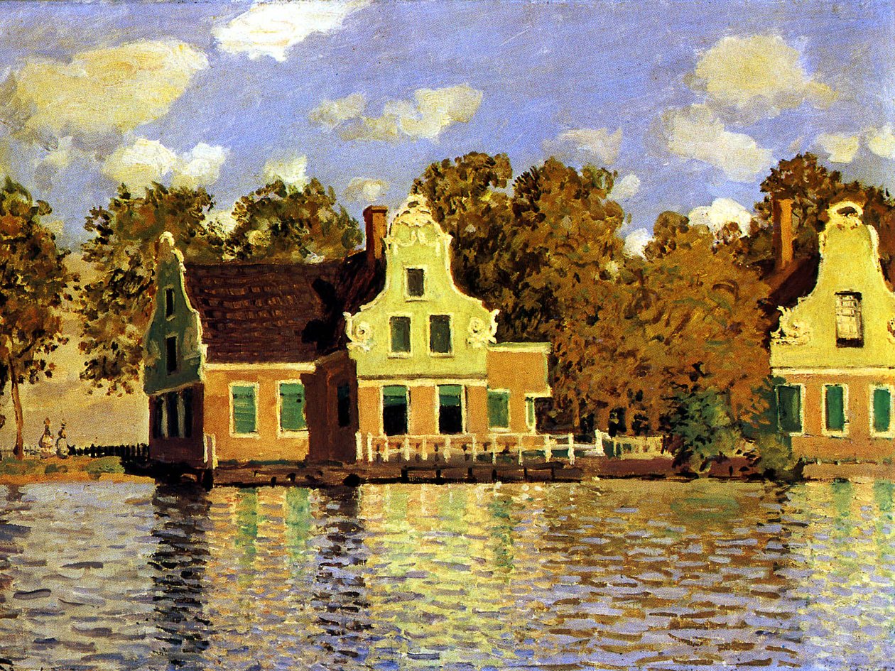 Talo Zaan -joella Zaandamissa tekijältä Claude Monet