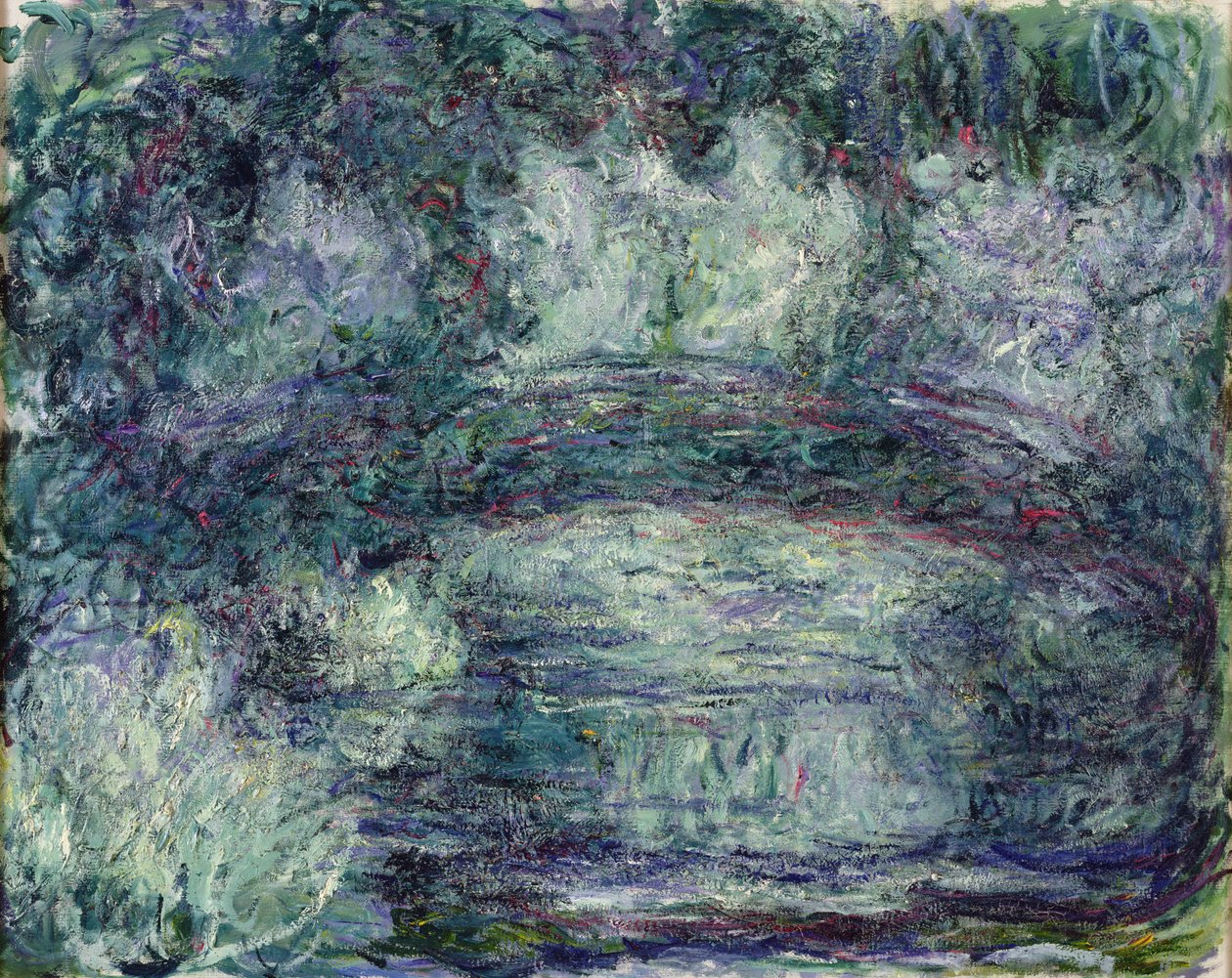 Japanin silta, 1918-19 (ks. kuva 382336) tekijältä Claude Monet
