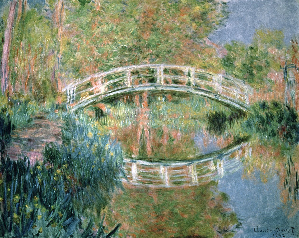 Japanilainen silta, Giverny, 1892 tekijältä Claude Monet