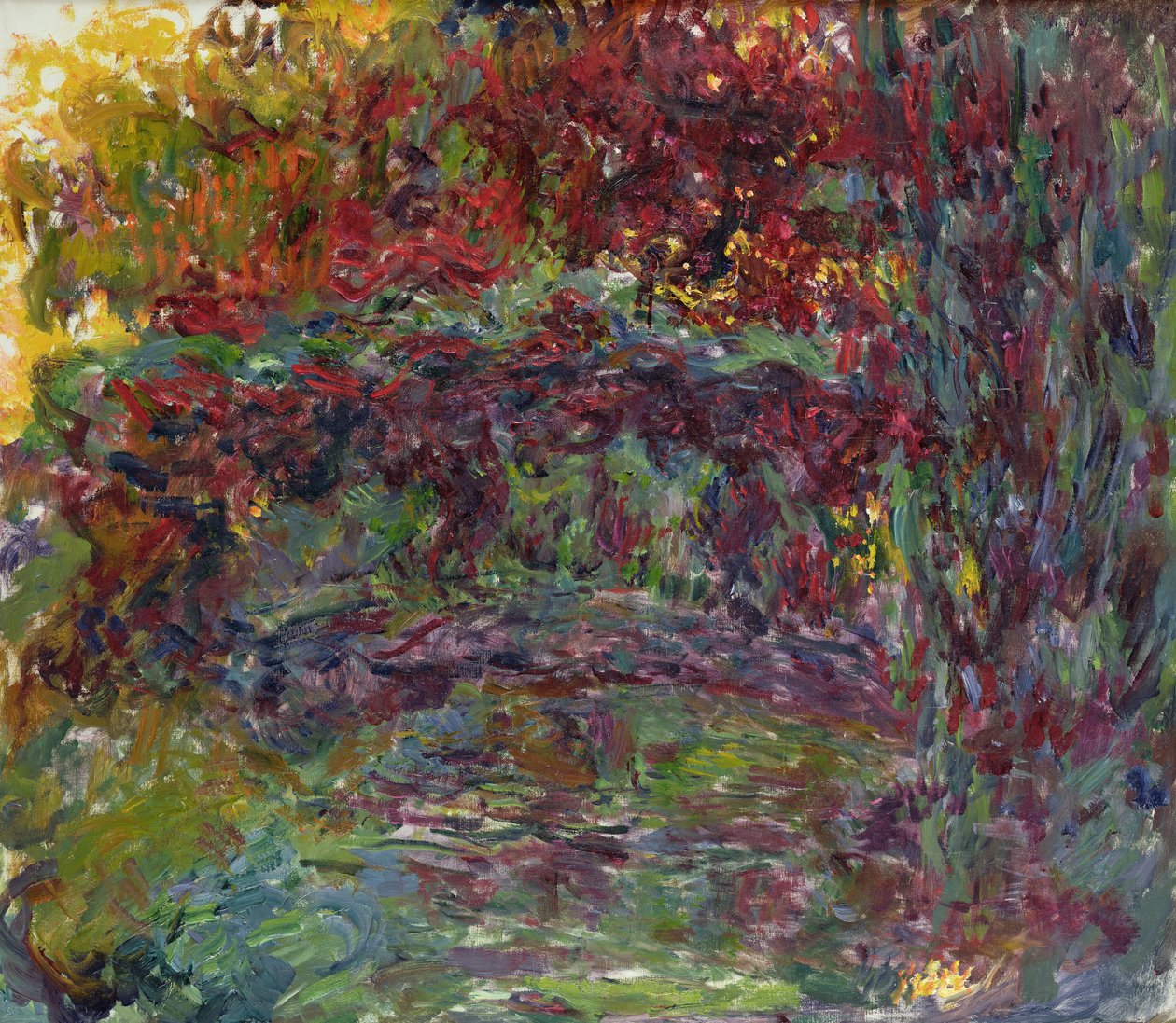 Japanilainen silta Givernyssä, 1918-24 tekijältä Claude Monet