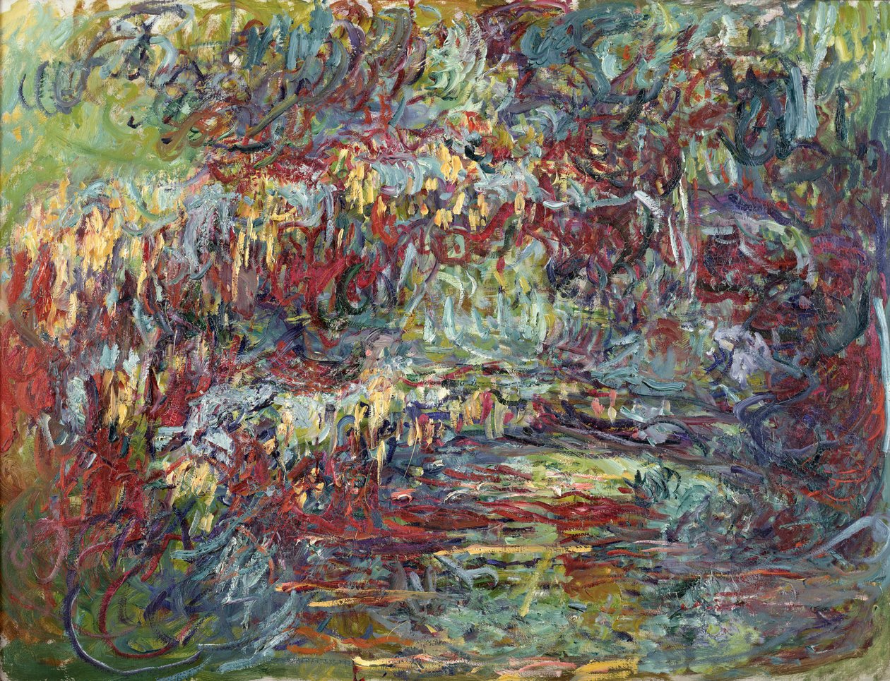 Japanilainen silta Givernyssä, 1918-24 tekijältä Claude Monet