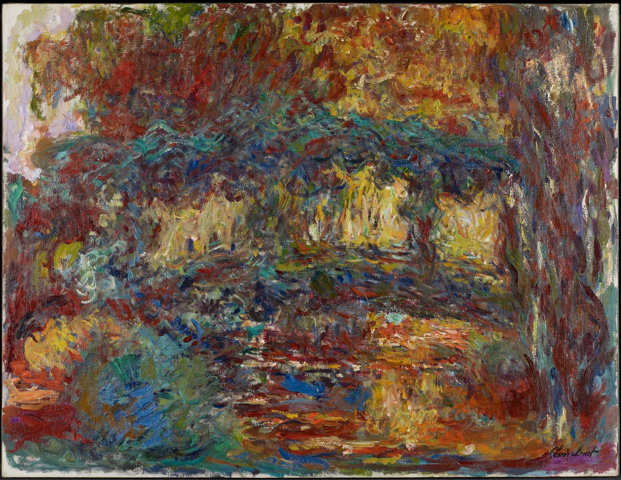 Japanilainen silta, n. 1923-25 tekijältä Claude Monet