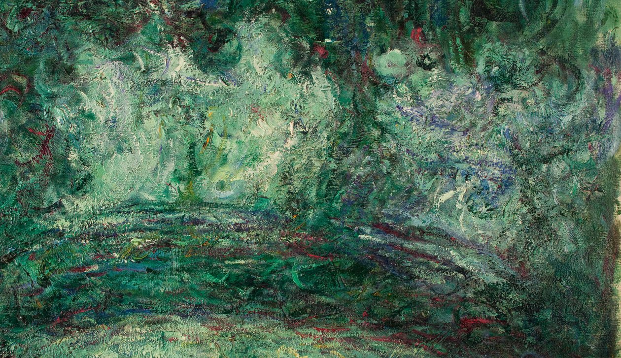 Japanilainen silta, yksityiskohta, 1918-19 (katso myös 181501) tekijältä Claude Monet