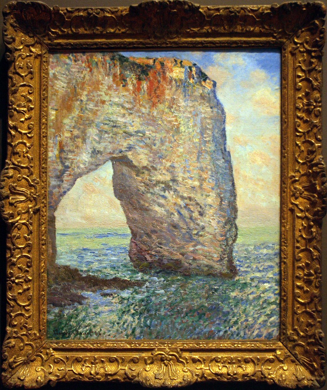 Manneporte lähellä Étretatia tekijältä Claude Monet