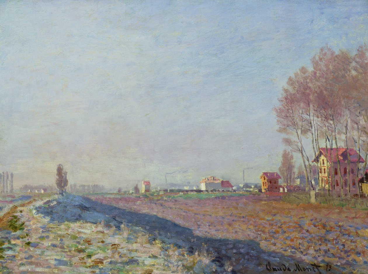Colombesin tasango, White Frost, 1873 tekijältä Claude Monet