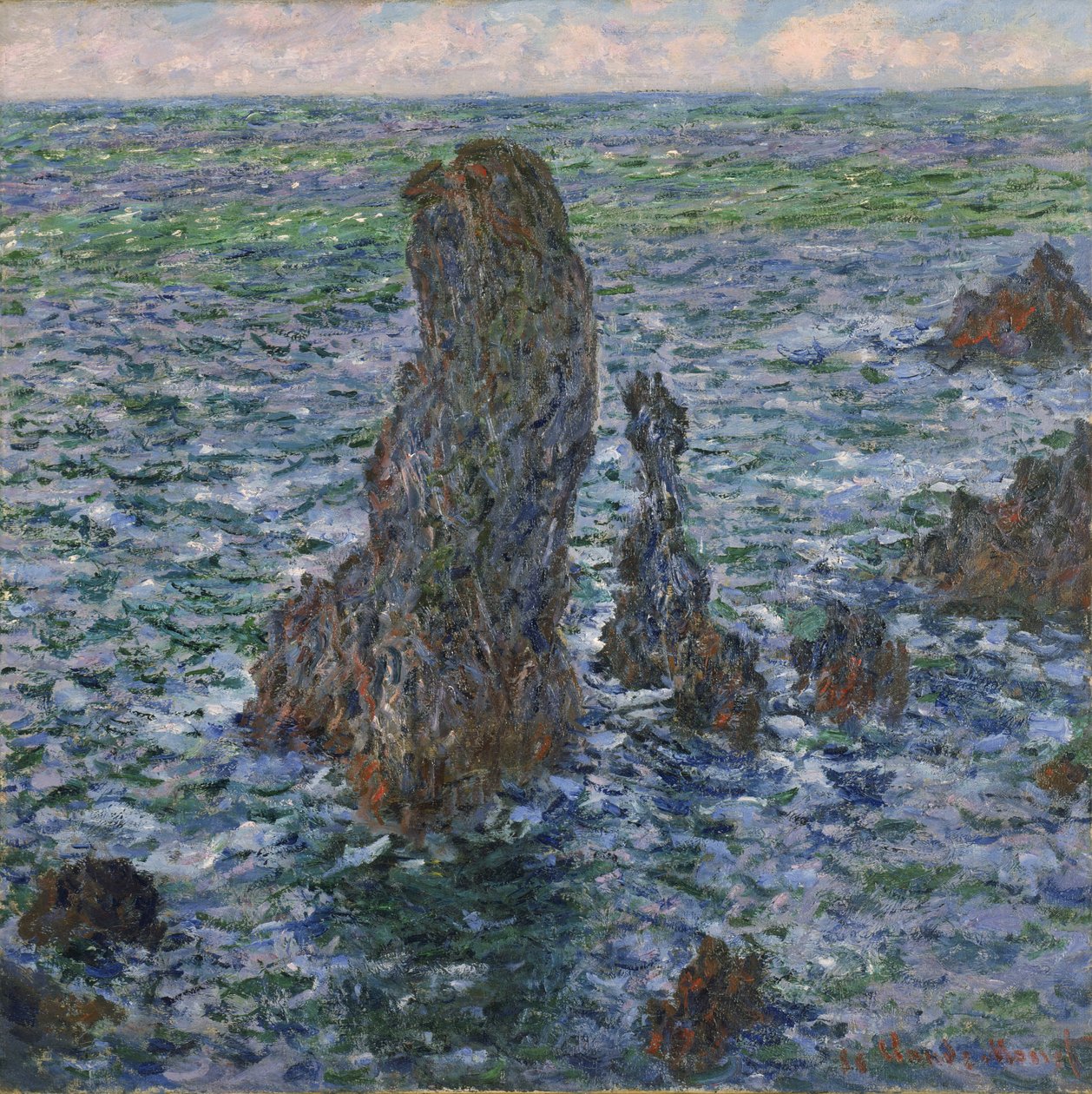 Port Cotonin "pyramidit" tekijältä Claude Monet